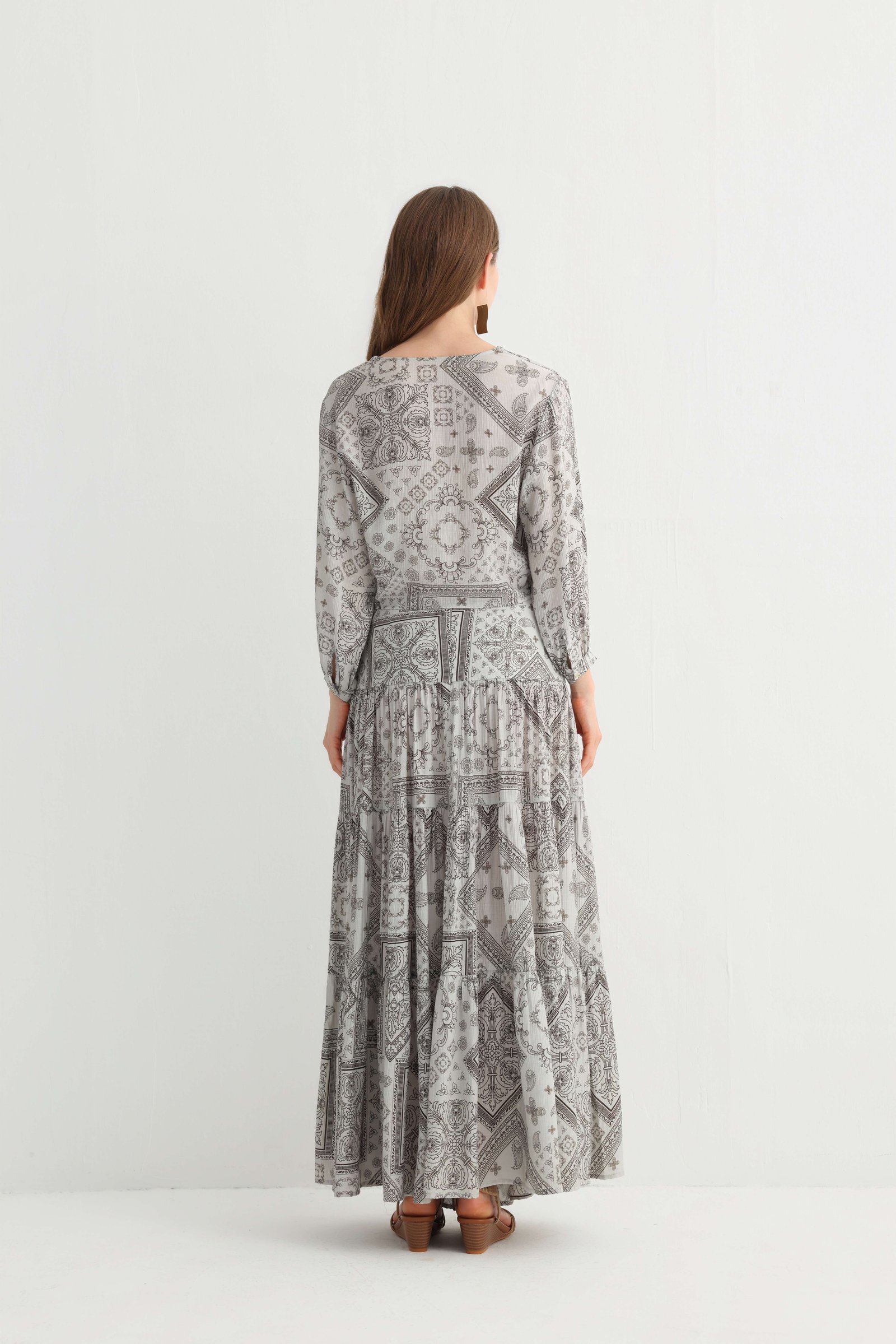 Bandana Print Maxi Skirt Set, alternate view