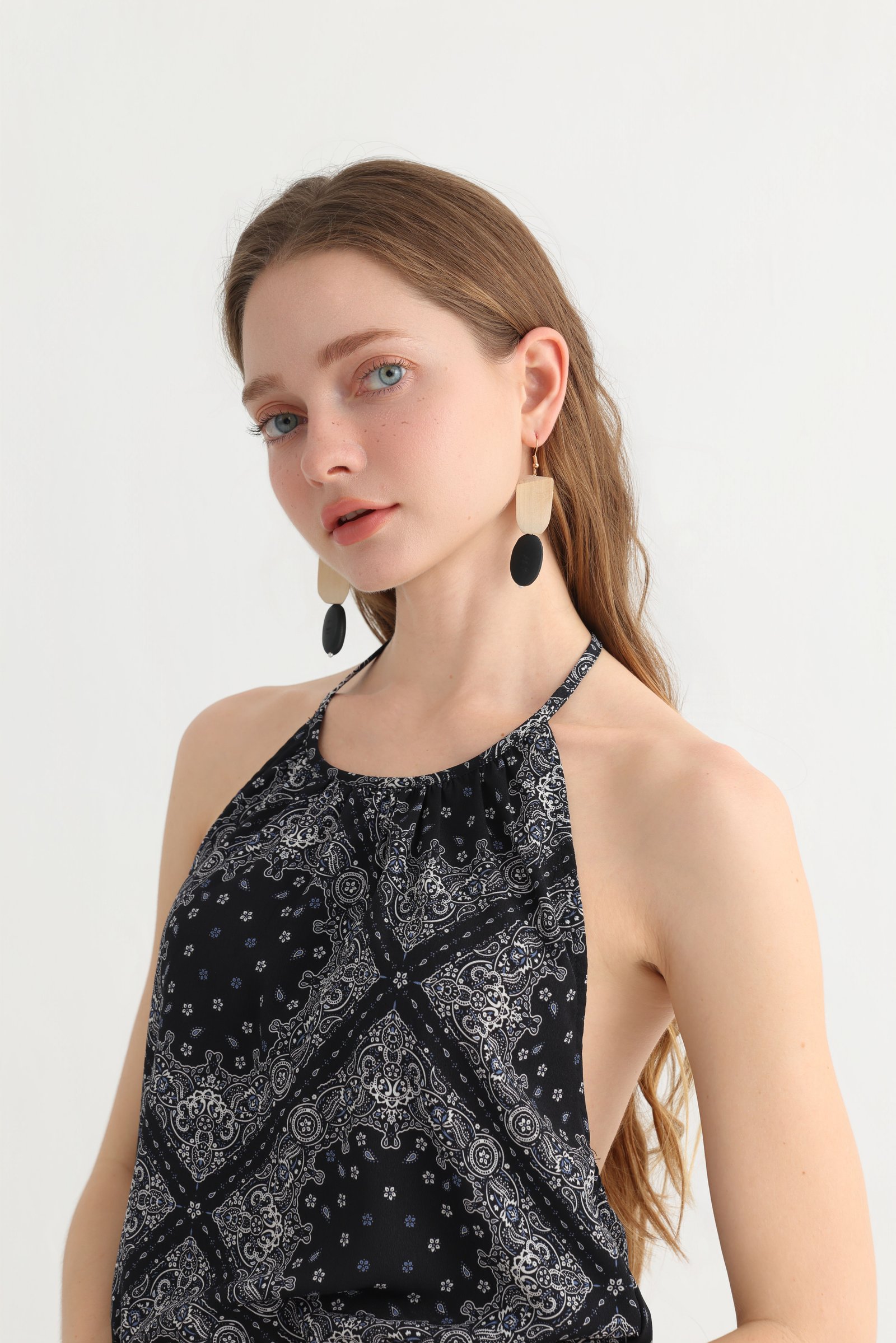Boho Halter Skort Two-Piece Set, alternate view